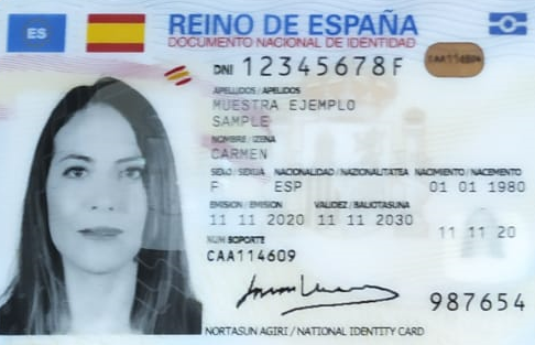 FOTO policia nuevo dni europeo cara