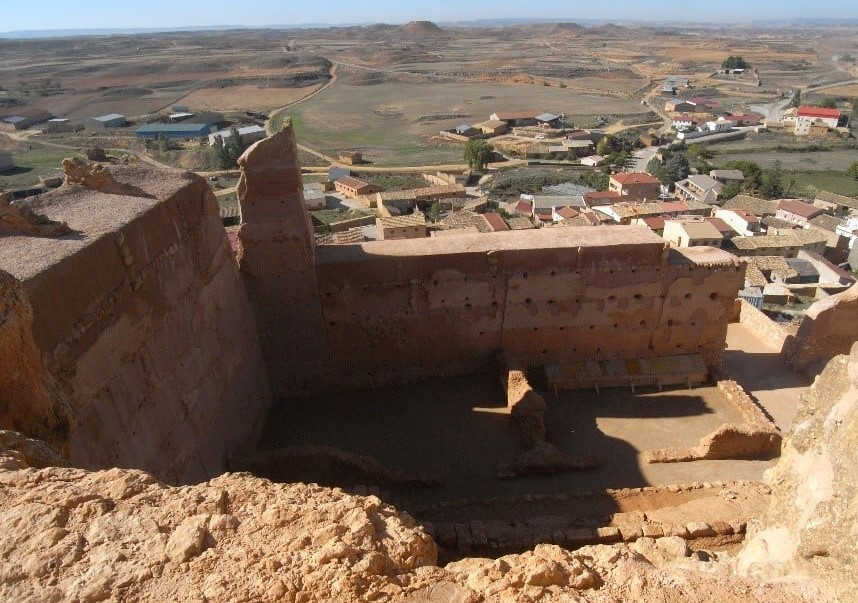 Alzado oeste castillo de monreal