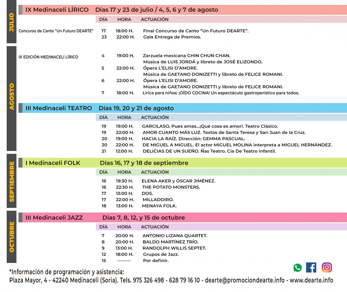 AGENDA FESTIVALES'22