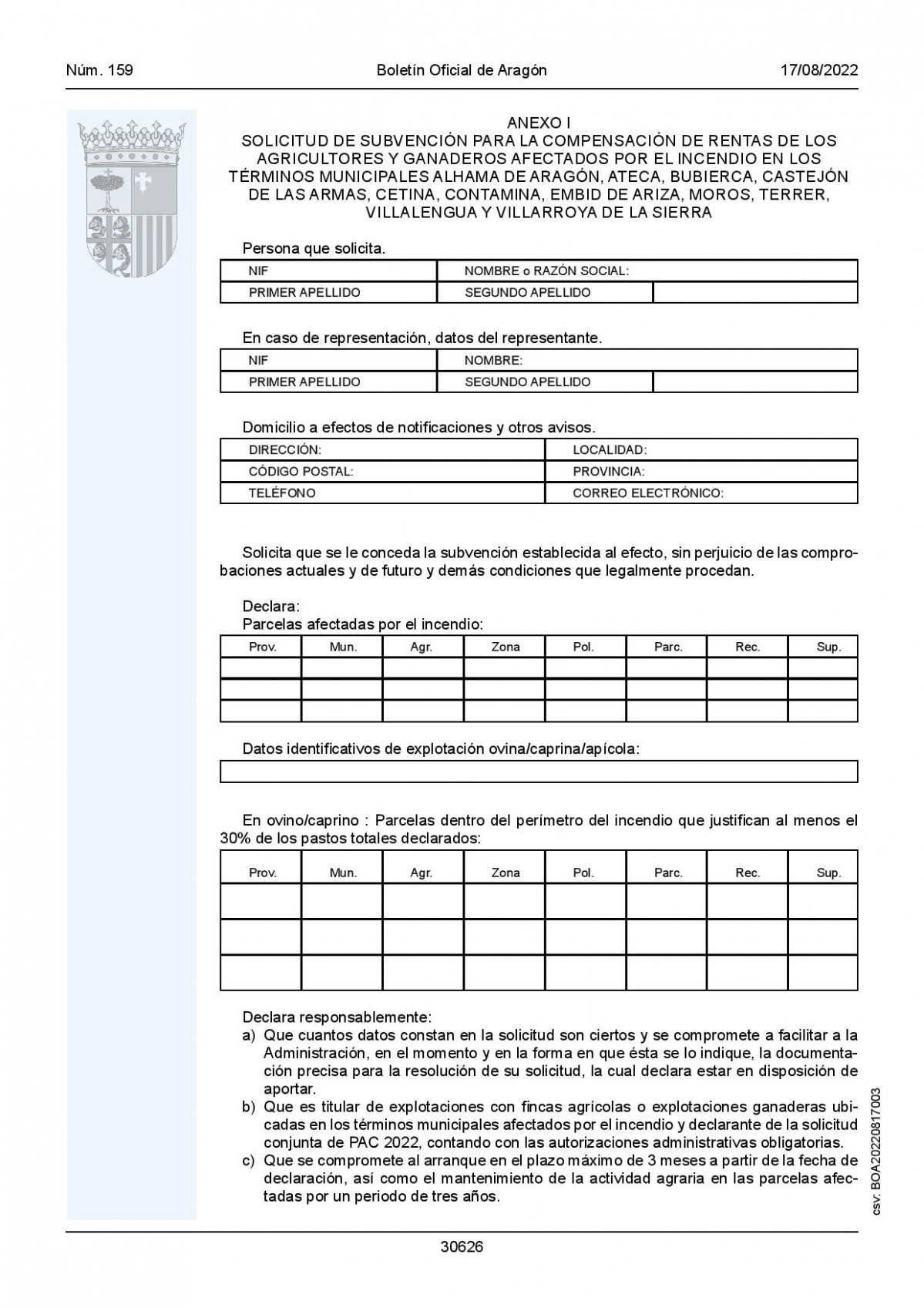 BOLETu00cdN OFICIAL DE ARAGu00d3N page 001