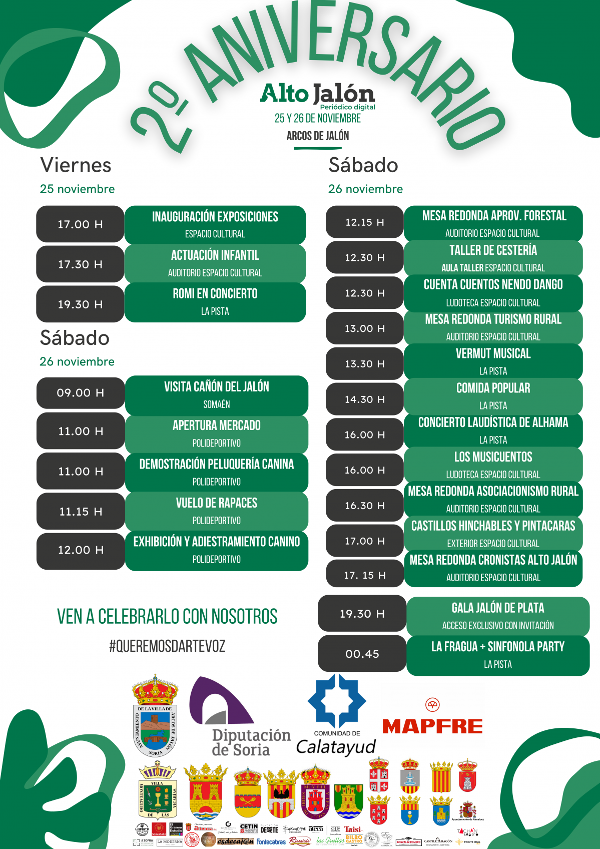 Cartel aniversario patrocinios