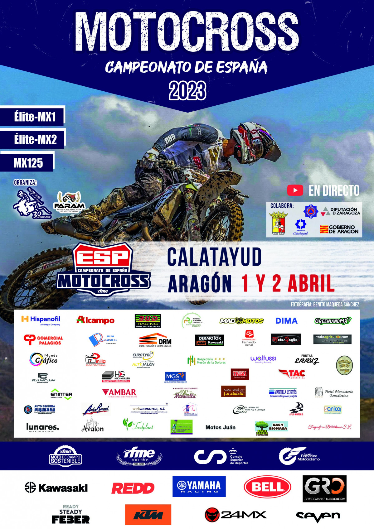 Cartel motocross Calatayud