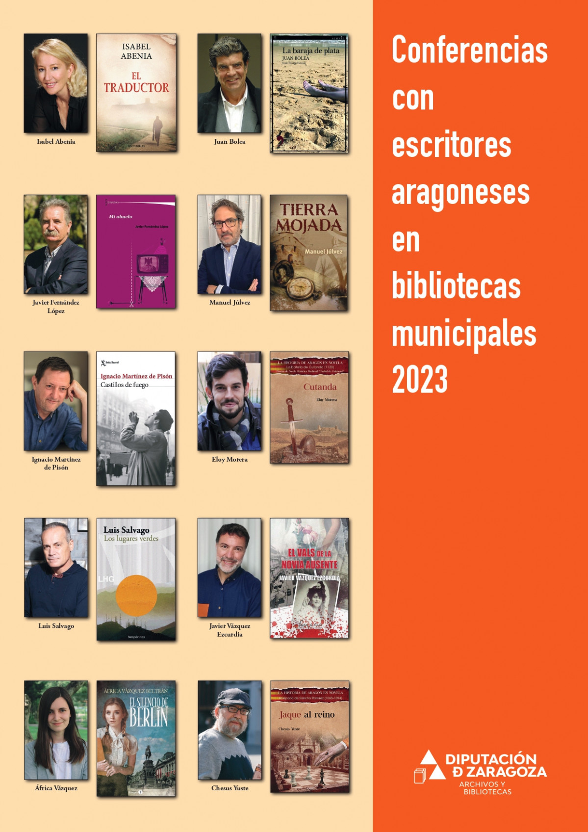 Cartel ciclo escritores aragoneses