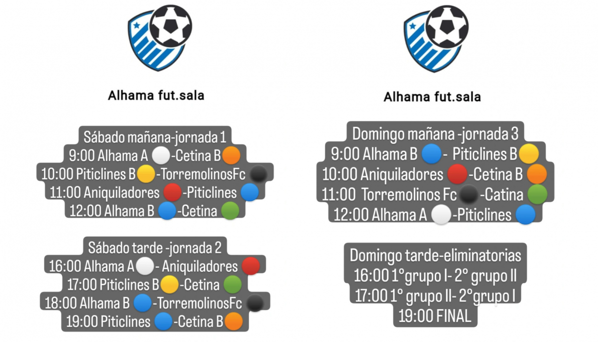 Horarios futsal