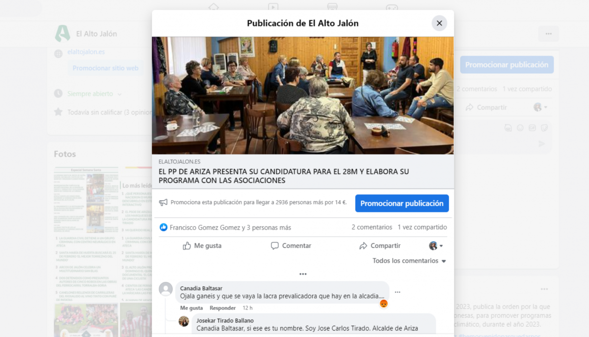 Facebook denuncia