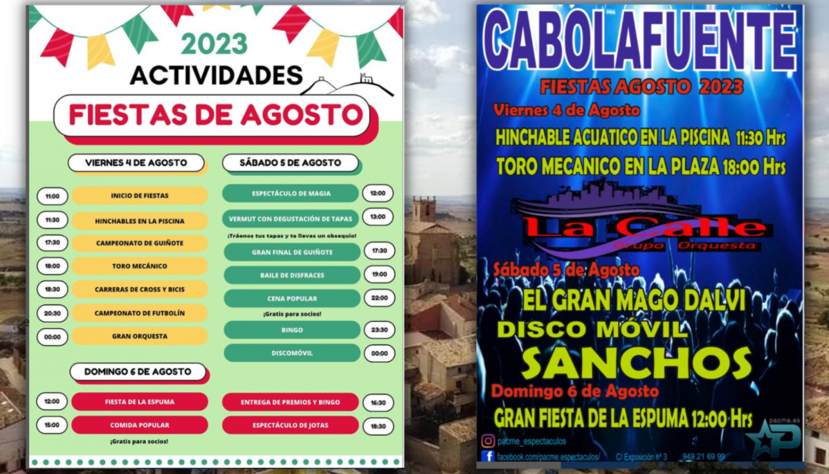 Cartel fiestas cabolafuente