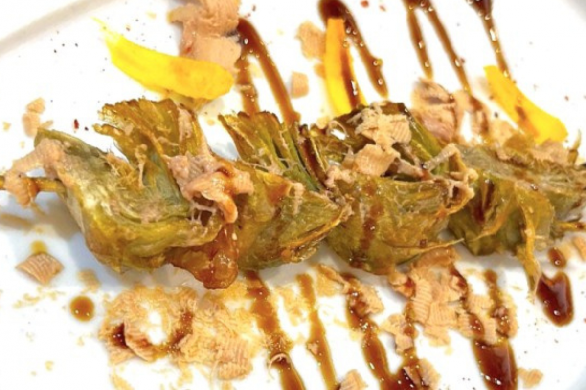 Brochetas alcachofa