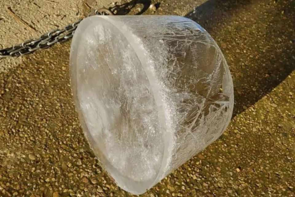 Hielo en Ahama de Aragón