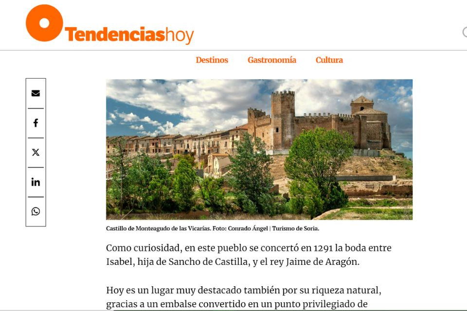 Medinaceli y Monteagudo en Tendenciashoy