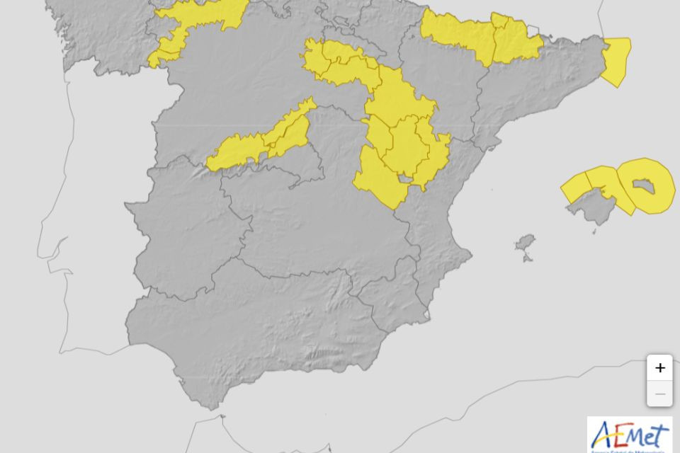 Aemet aviso amarillo 11 enero