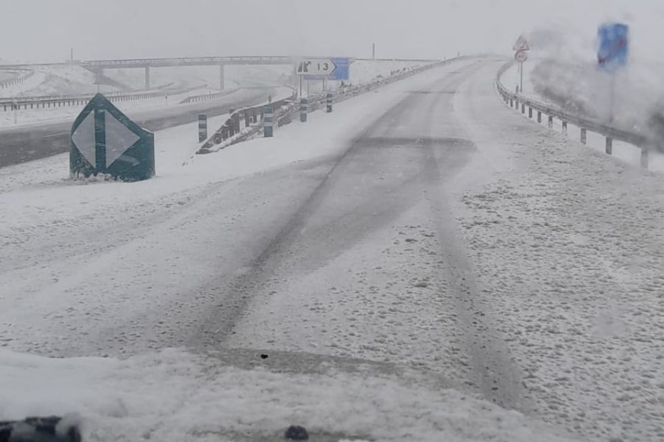 Nieve carretera