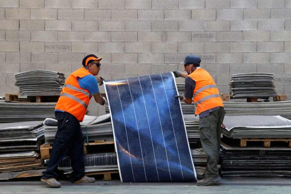 Reciclaje placas solares