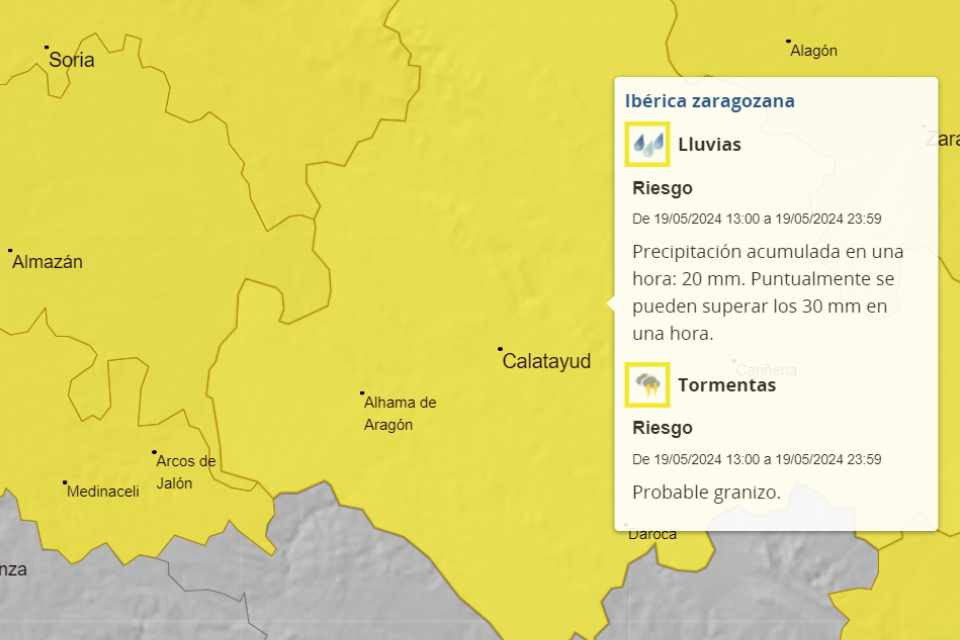 Aviso amarillo
