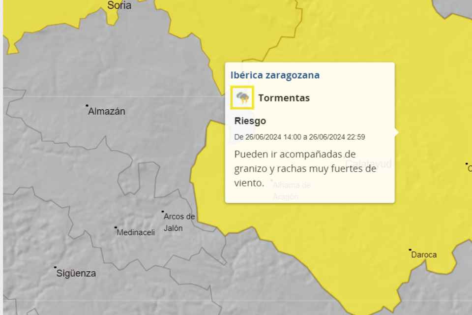 Aviso amarillo