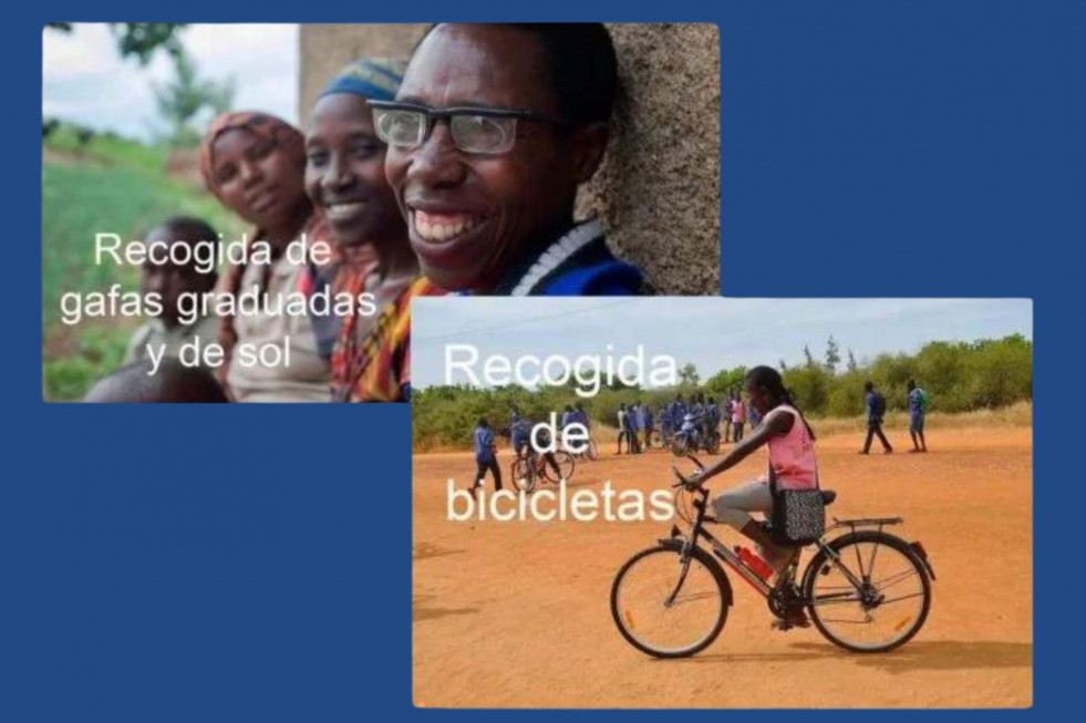 Donación gafas y bicics