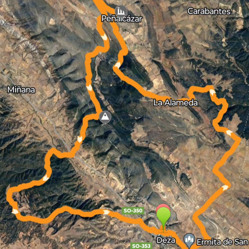 Recorrido deza btt