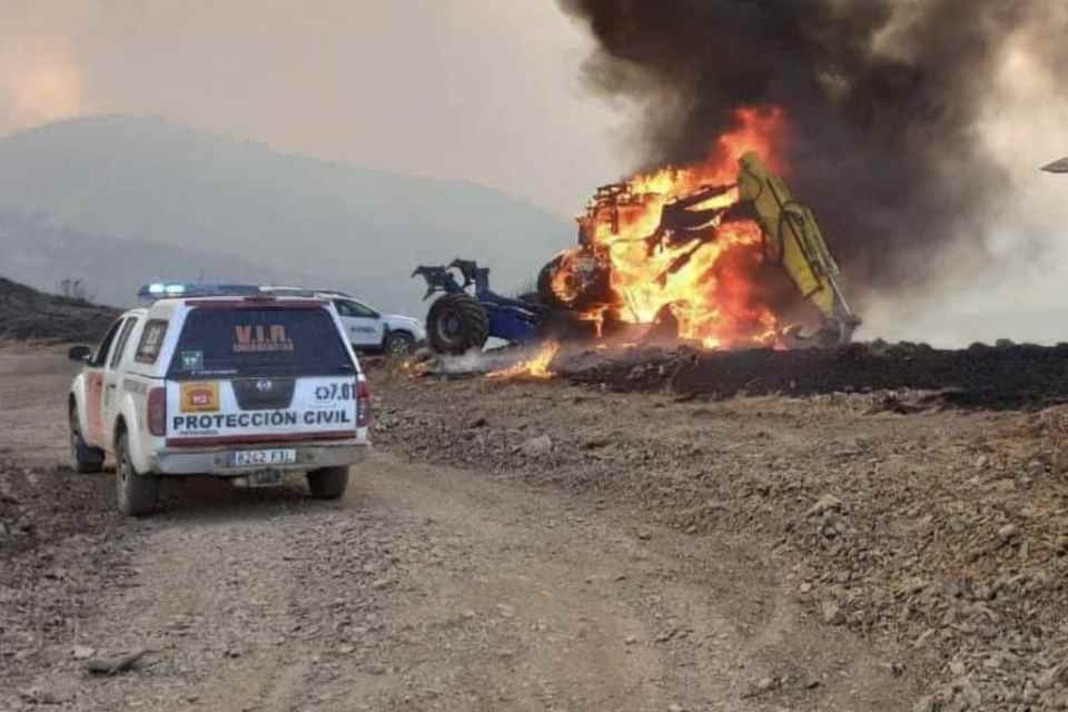 Incendio ateca