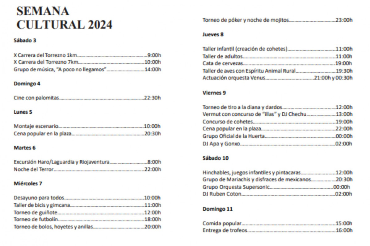 Semana cultural chu00e9rcoles