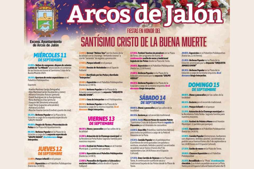 Arcos de jalón fiestas 2024