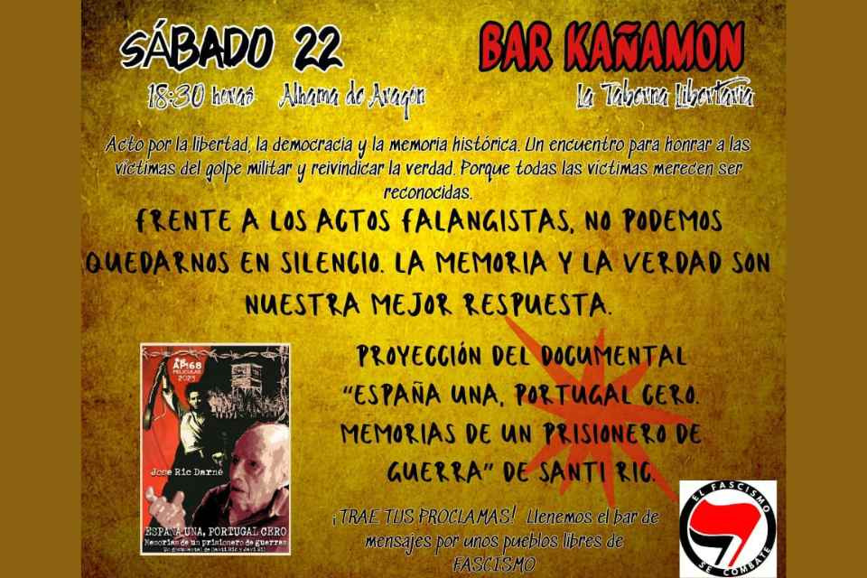 Coonvocatoria anti fascisata