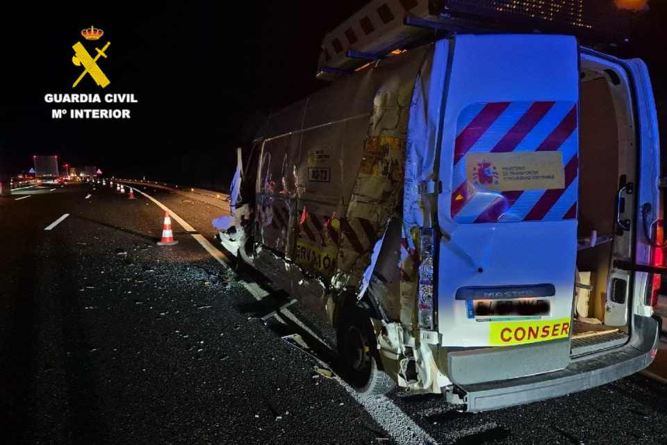 Accidente mantenimiento carreterasç