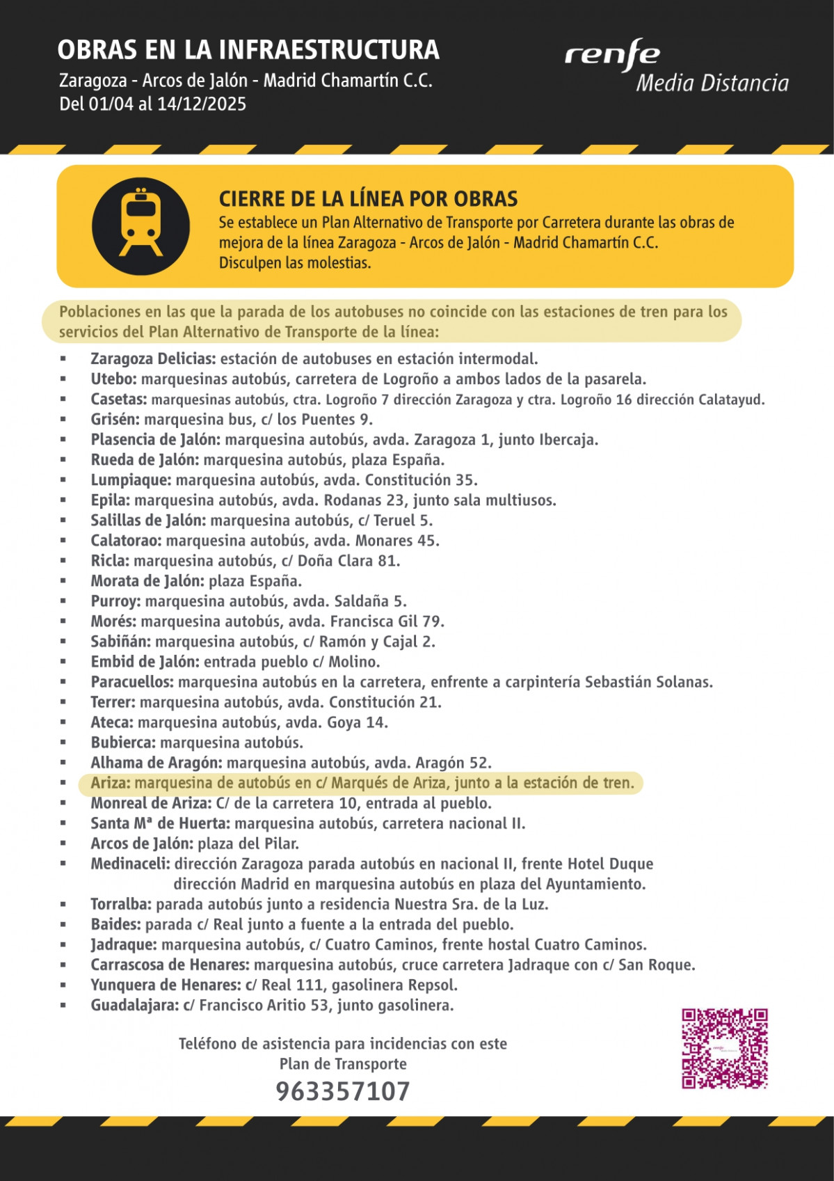 ARIZA HORARIO RENFE ZARAGOZA ARCOS MADRID DESDE 01 04 2025 page 0003