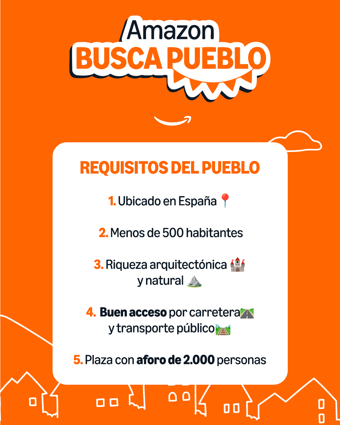 Amazon Busca Pueblo requisitos