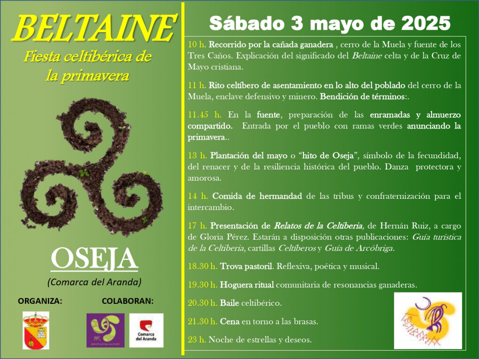 Beltaine OSEJA 2025. Cartel