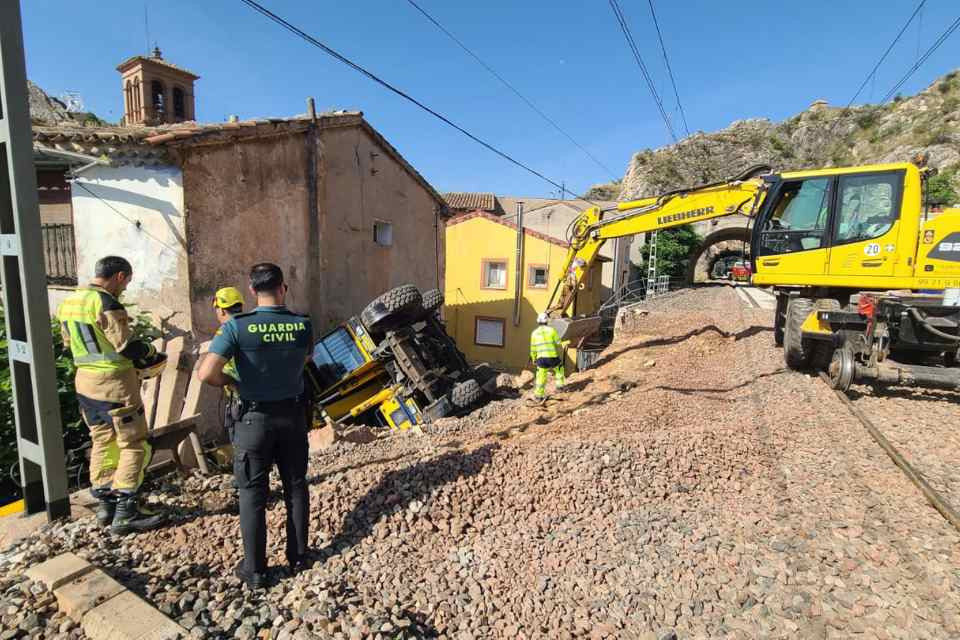 Accidente obras tren alhama