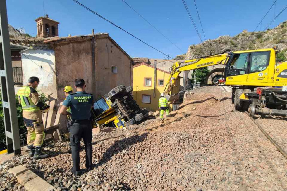 Accidente obras tren alhama