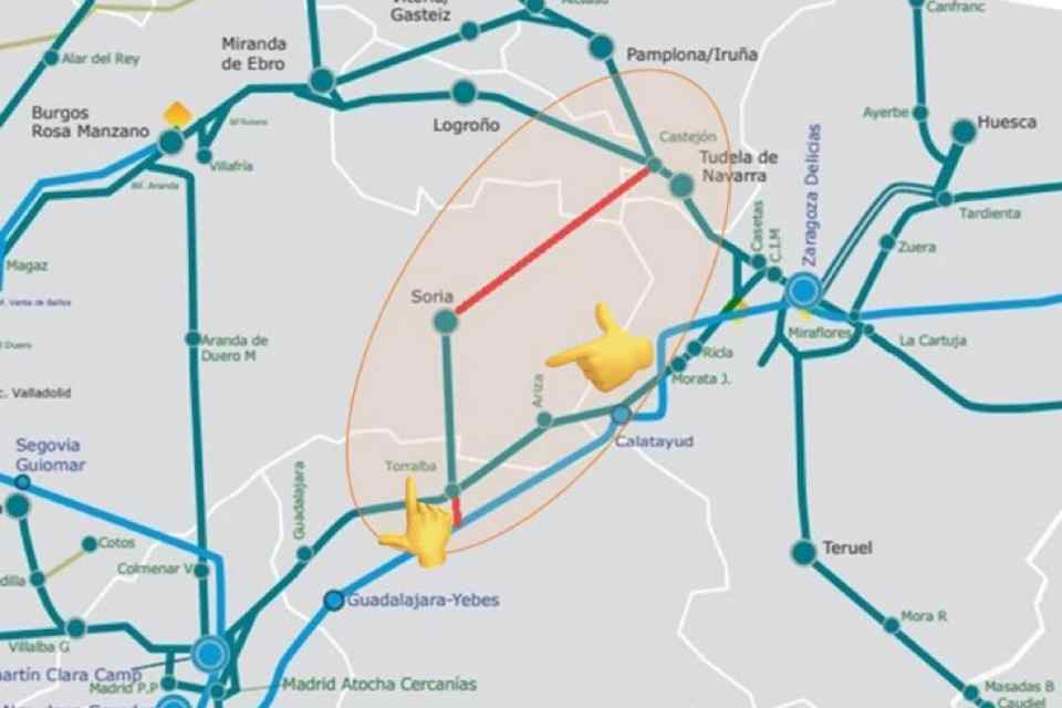 Mapa transportes ferrocarril ministerio