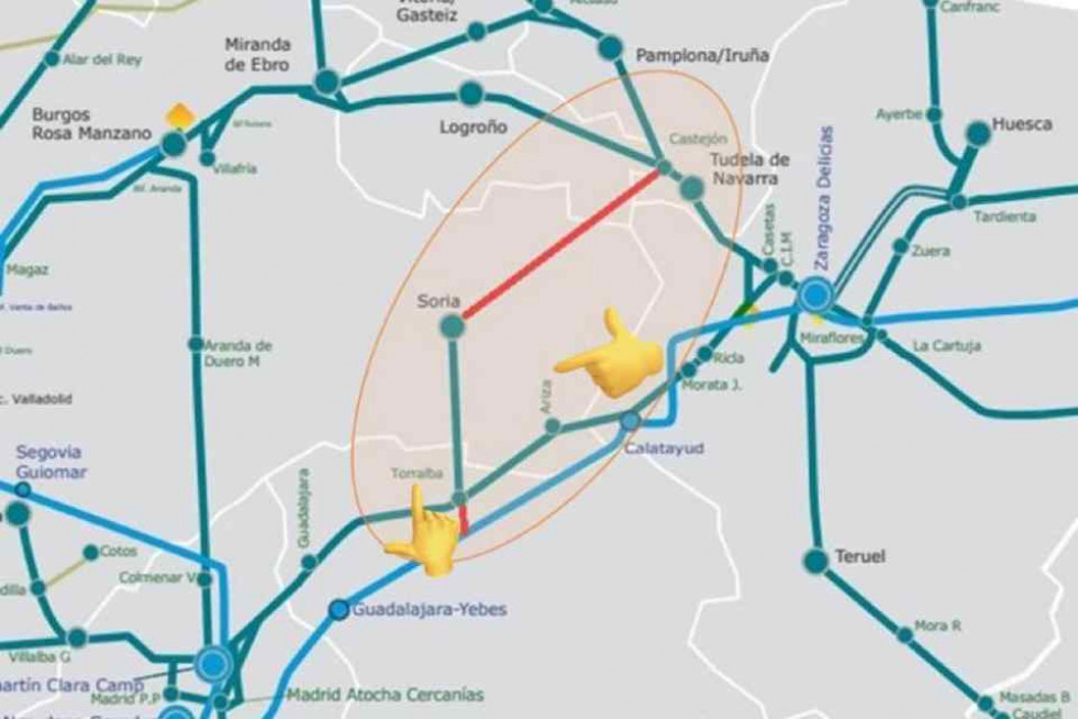 Mapa transportes ferrocarril ministerio