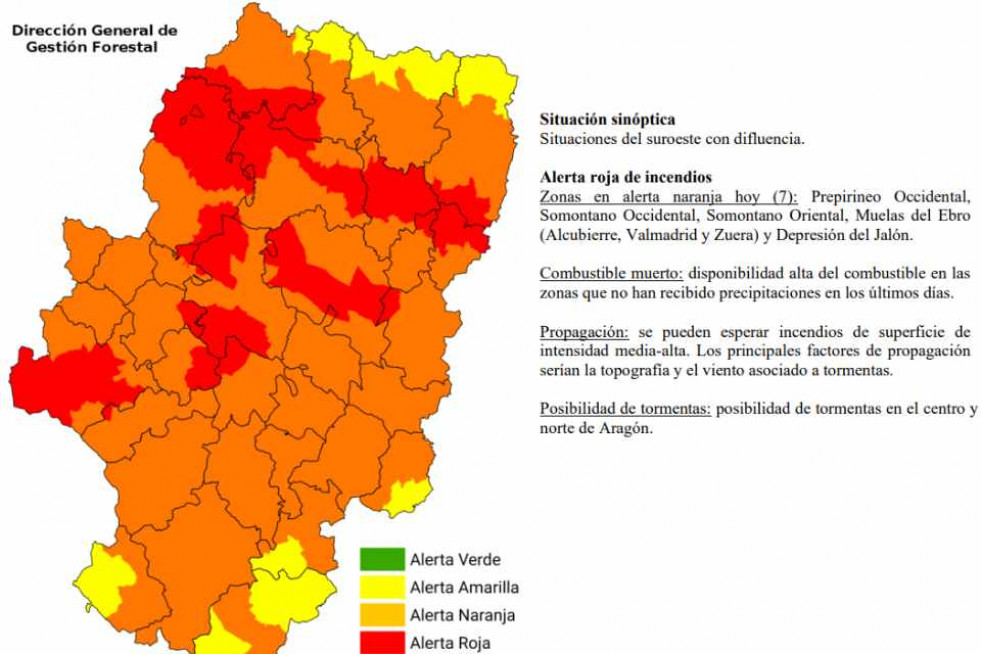 Incendios aragón